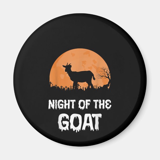 Imã Presente na fantasia de Halloween Goat (Frente)