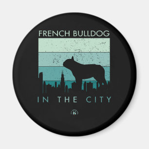 Imã Presente no cão   Bulldog Francês Na Cidade