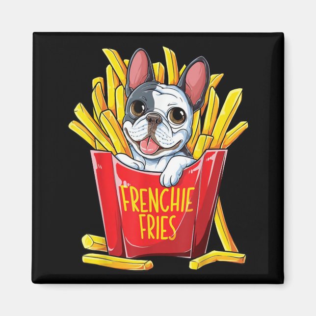 Imã Presente no cão | Fries franceses (Frente)