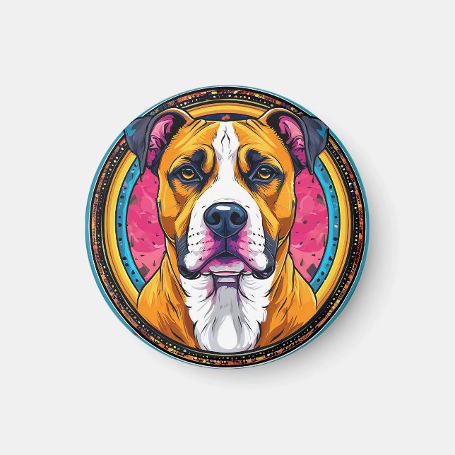 Imã Presente para Amante de Pit Bull (Frente)
