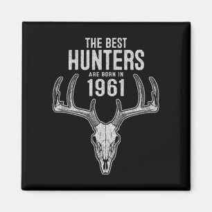 Imã Presente para caçador de veados de 61 anos caçando