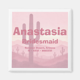 Imã Presente para Dama de Honrosa Rosa – Dama de Honro