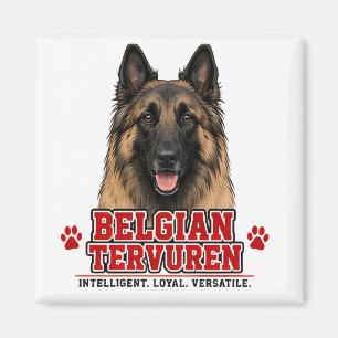 Imã 🐾 Presente para Dono de Tervuren Belga 🐾