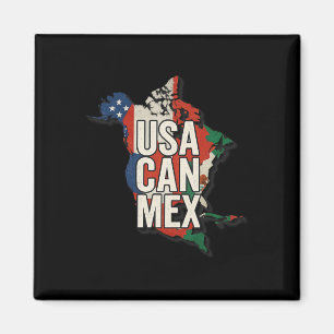 Imã Presente para fã de futebol EUA Can México Futebol