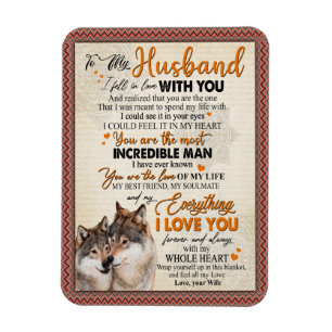 Ímã Presente para Marido   Carta para Meu Marido da Es