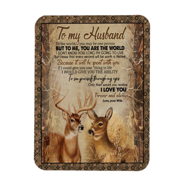 Ímã Presente para Marido | Carta para o Meu Marido da  (Vertical)