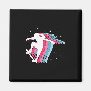 Imã Presente para Meninas que Patinam de Skate