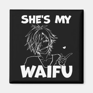 Imã Presente para namorado casal engraçado anime Waifu