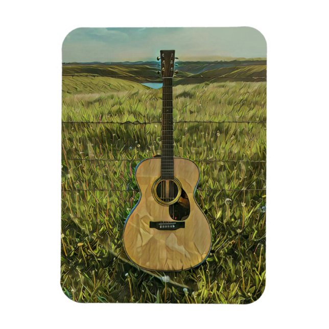 Ímã Presente para namorado guitarrista (Vertical)