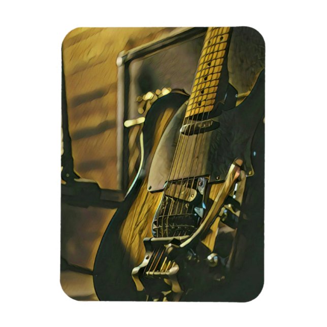 Ímã Presente para namorado guitarrista (Vertical)