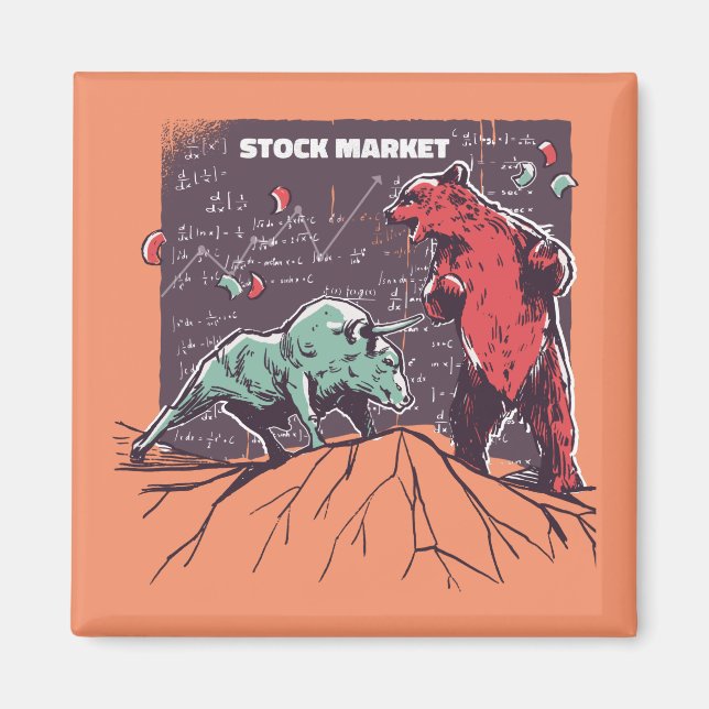 Imã Presente para os negociantes de touro e urso (Frente)