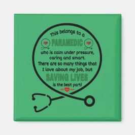 Imã Presente paramédico. Isto Pertence A Um paramédico