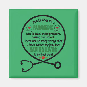 Imã Presente paramédico. Isto Pertence A Um paramédico