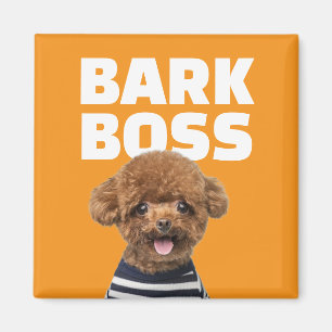 Imã Presente Personalizado com Foto do Cachorro Bark B