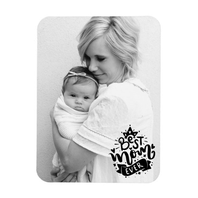Ímã Presente Personalizado com Foto Melhor Mãe do Mund (Vertical)