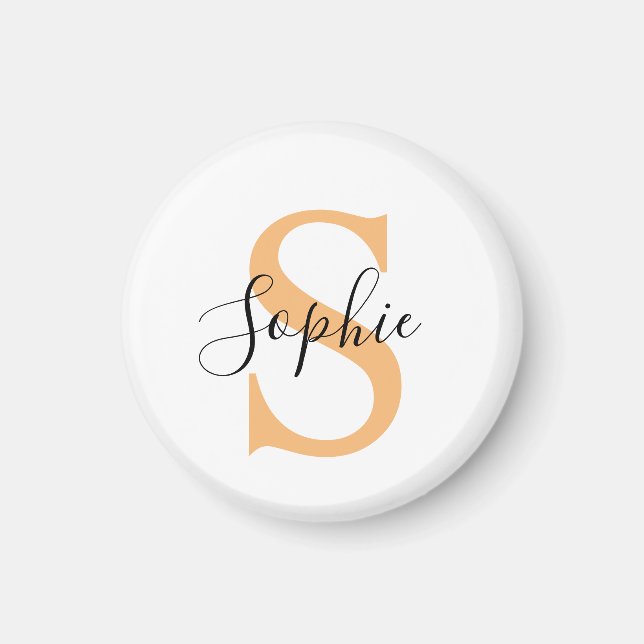 Imã Presente Personalizado com Nome em Letra Elegante (Frente)