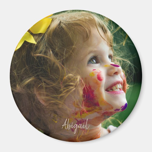 Imã Presente personalizado de fotos para vovô para nom (Frente)