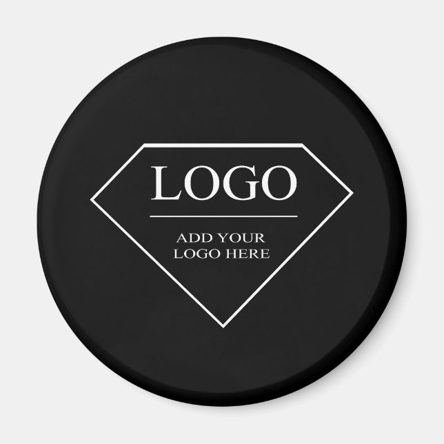 Imã Presente Personalizado de Noite Branco Negro Engra (Frente)