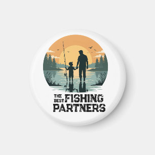 Imã Presente Personalizado de Pesca para Pai e Filho
