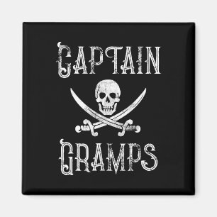 Imã Presente Personalizado de Pirata Náutico Capitão G