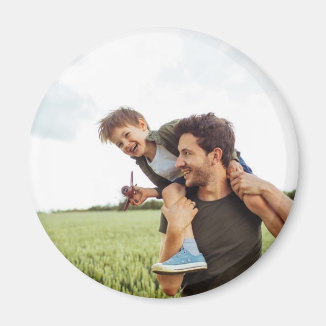 Imã Presente Personalizado Foto Completa Papai Pai Dad (Frente)