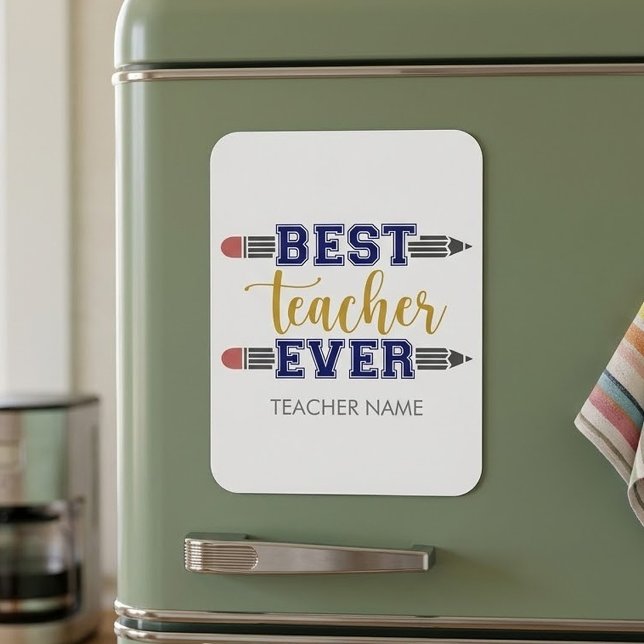 Ímã Presente Personalizado Melhor Professor de Todos o (Criador carregado)