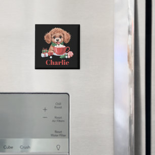 Imã Presente Personalizado Nome Toy Poodle Amante de C