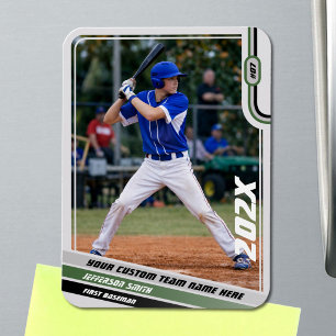 Ímã Presente Personalizado para Jogador de Beisebol em