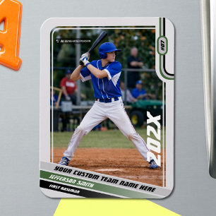 Ímã Presente Personalizado para Jogador de Beisebol em