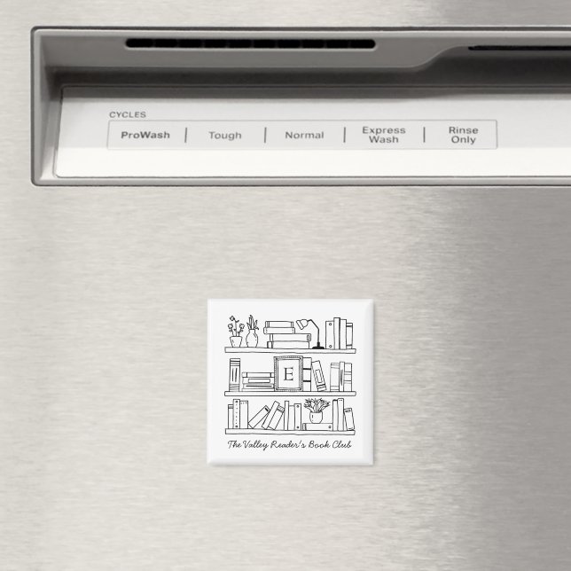 Imã Presente Personalizado para Membros do Clube do Li (In Situ (Dishwasher))