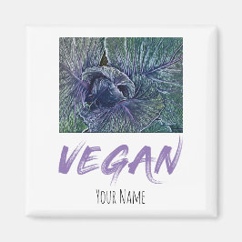 Imã Presente Vegan Red Cabbage Vintage