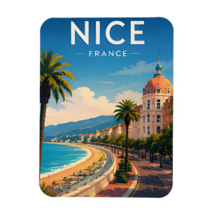 Ímã Presente Viagem Nice França Riviera Litorânea