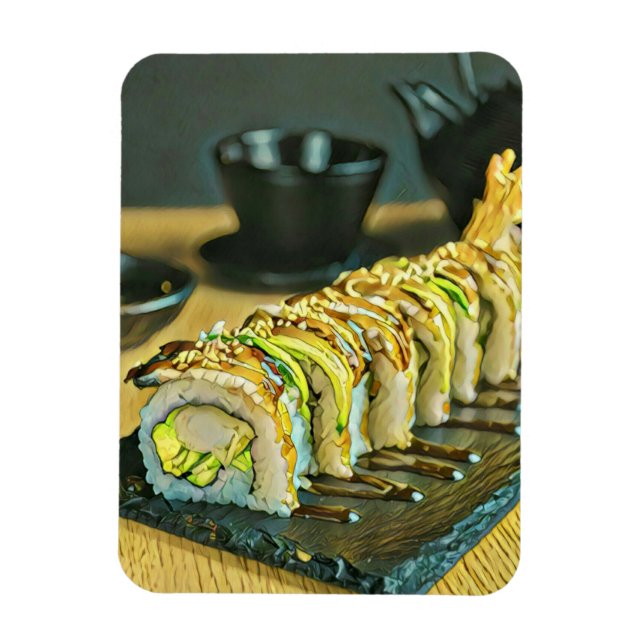 Ímã Presente Vintage Sushi (Vertical)