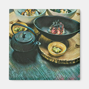 Imã Presente Vintage Sushi