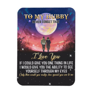 Ímã Presente Xmas   Ao Meu Hubby Eu Te Amo