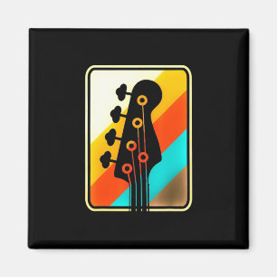 Imã Presente Xmas Retro Vintage Guitar Player
