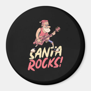 Imã Presente Xmas Violão de Rochas Papais noeis
