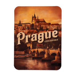 Ímã presentes antigos de viagem de Praga república tch