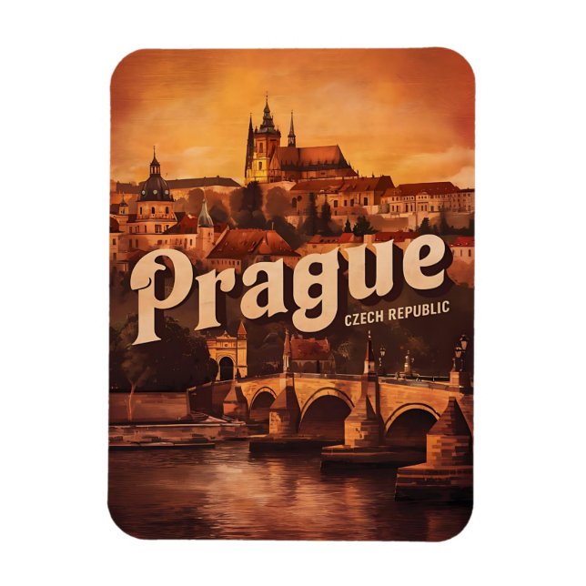 Ímã presentes antigos de viagem de Praga república tch (Vertical)