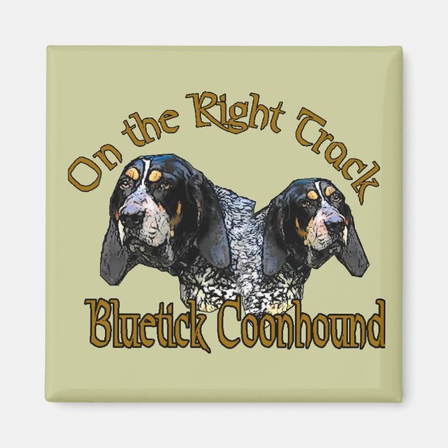 Imã Presentes Bluetick Coonhound (Frente)