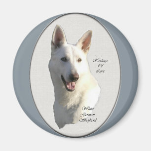 Imã Presentes brancos do german shepherd