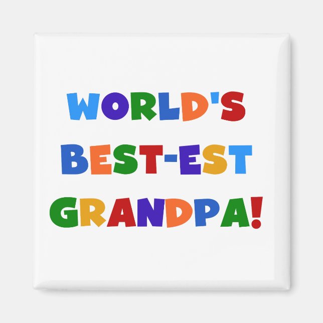 Imã Presentes brilhantes das cores do vovô do (Frente)