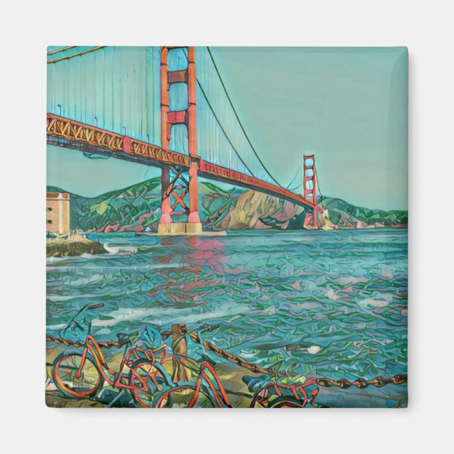 Imã Presentes ciclistas únicos (Frente)