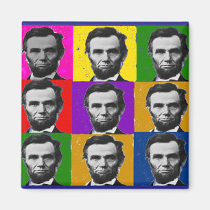 Imã Presentes da arte de Abraham Lincoln---9 fotos