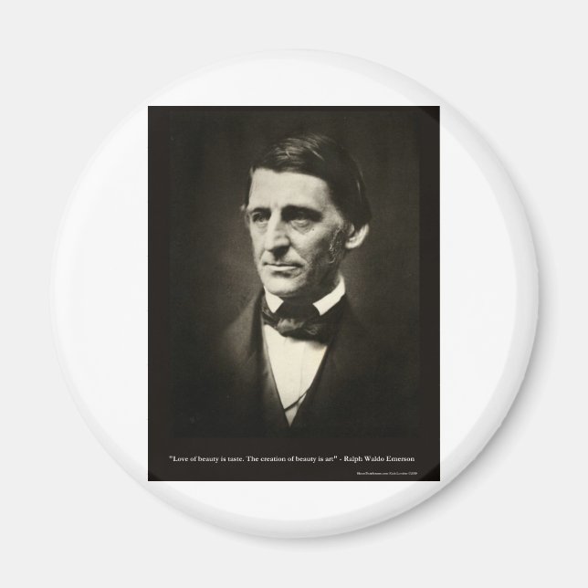 Imã Presentes da Citação de Amor da Beleza de Emerson  (Frente)