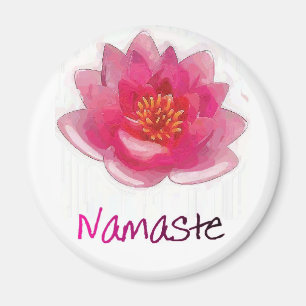 Imã Presentes da ioga de "Namaste" da flor de Lotus