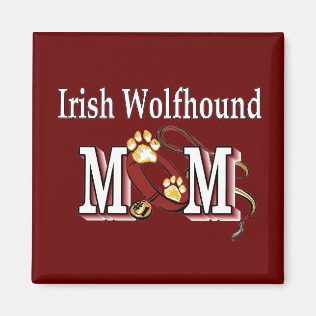 Imã presentes da mãe de lobo-irlandês (Frente)