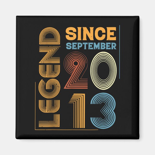 Imã Presentes de 12 anos de aniversário da lenda 2013  (Frente)