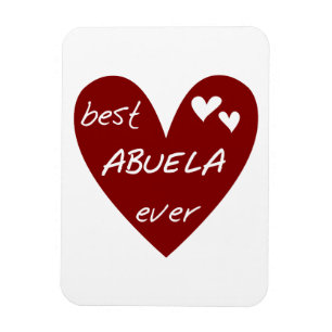 Ímã Presentes de Abuela do coração vermelho os