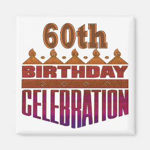 Imã Presentes de aniversário da celebração 60th